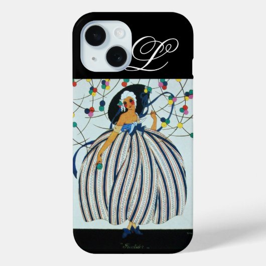 WHIMSICAL YOUNG GIRL MONOGRAM/Beauty Mode Case-Mate iPhone Case (Achterkant)