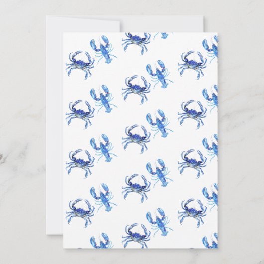 Whimsical Ze is een Catch Blue Coastal Vrijgezelle Kaart (Achterkant)