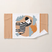 Whimsical Zebra Scandinave Influencée (Serviette à main)