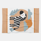 Whimsical Zebra Scandinavische beïnvloed Theedoek (Horizontaal)