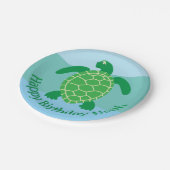 Whimsical Zee Schildpad Papier Borden Papieren Bordje (Gekanteld)