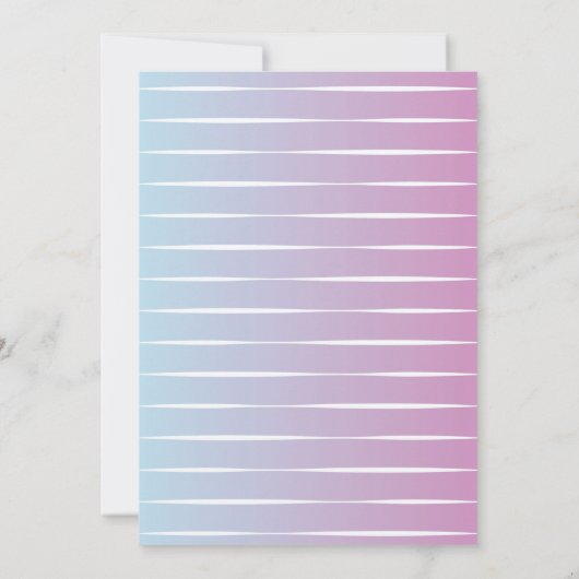 Whimsical Zeemeermin 1e Verjaardag Uitnodiging (Achterkant)