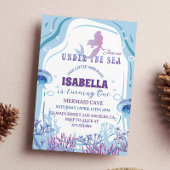 Whimsical Zeemeermin 1e Verjaardag Uitnodiging