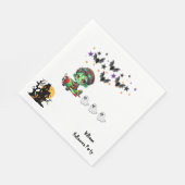 Whimsical Zombie Pilot Vliegtuig Schattigee Ghosts Servet (Hoek)