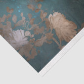 Whimsical Zwart  Bloemen Beer Decoupage Tissuepapier (Detail)