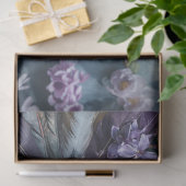 Whimsical Zwart Rustiek Bloemen Beer Decoupage Tissuepapier (Geschenk)