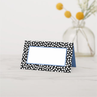 Whimsical Zwart-wit Polka Dots met Violet
