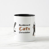Whimsical Zwarte Kat Sprinten om 03:00 Mok (Midden)