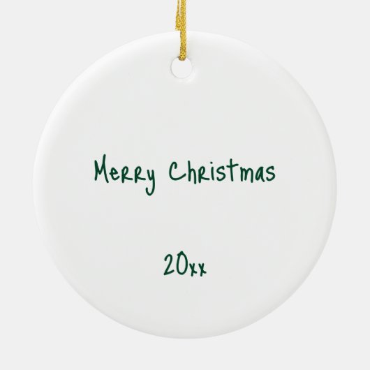 Whimsical Zwarte Tuxedo Kat met Kerstboom Keramisch Ornament (Achterkant)