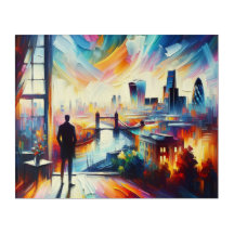 WhimsicalArtworks Londen Muse Abstracte muurkunst