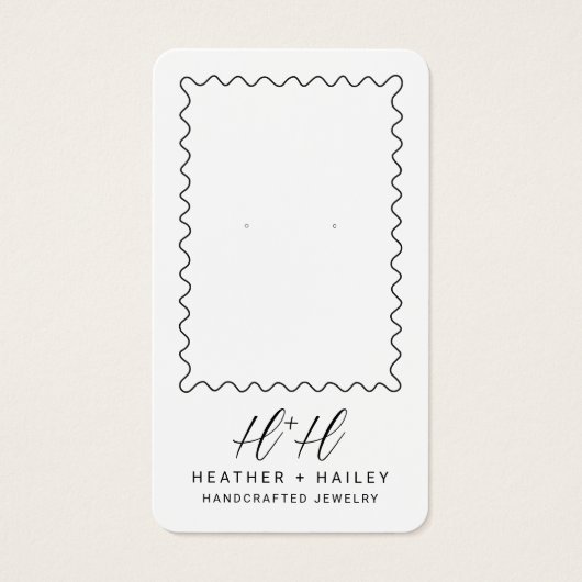 Whimsicalcore Wavy Border Display Kaart (Voorkant)