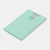 Whimsicale Kerstkat Kerstvreugde Post-it® Notes (Schuin)