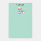 Whimsicale Kerstkat Kerstvreugde Post-it® Notes (Voorkant)