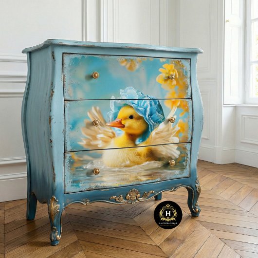 Whimsicale Rubberen Eend Decoupage Tissuepapier