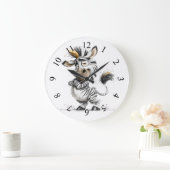 whimsicale Zebra Grote Klok (Huis)