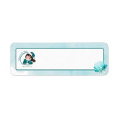 Whimsically Writ Logo Adresstickers Etiket (Voorkant)