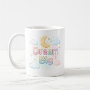Whimsicite zachte pastel citaat op wit koffiemok