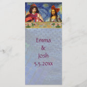 Whimsiek Fun Vintage Trouwmenu Menu (Achterkant)