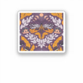 Whimsigoth Butterfly Florals - Paarse, lavendel en Sticker (Voorkant)
