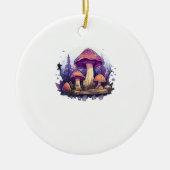 Whimsigoth champignons en kristallen Classic Keramisch Ornament (Voorkant)