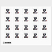 Whimsigoth Classic Magic Vierkante Sticker (Vel)