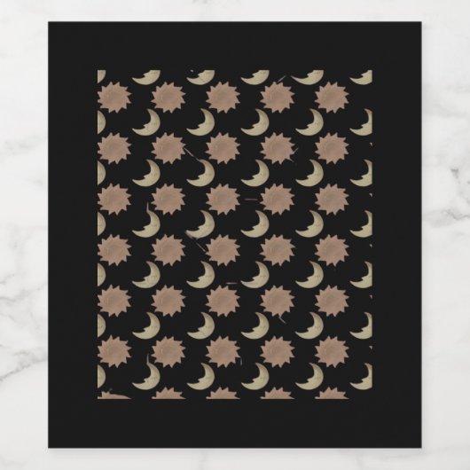 Whimsigoth Clouds Graphic Wijn Etiket (Enkel label)