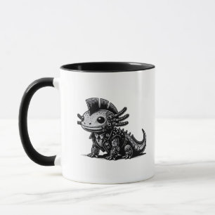 Whimsigoth Cyborg Axolotl  kunst ontwerpklasse Mok