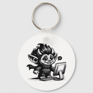 Whimsigoth Cyborg Internet Troll Art Design Sleutelhanger