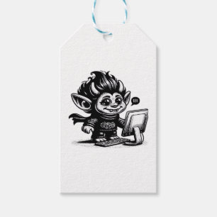 Whimsigoth Cyborg Internet Troll Vintage Kunstontw Cadeaulabel