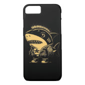 Whimsigoth Cyborg Shark Art Design Case-Mate iPhone Case (Achterkant)