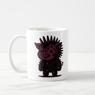 Whimsigoth Cyborg Sloth Art Design Classic Koffiemok