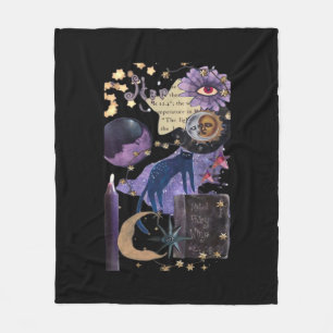 Whimsigoth esthetische jaren 90 fleece deken