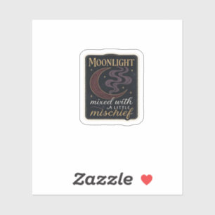 Whimsigoth Fantasy Mystieke bossen, manen en magie Sticker