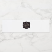 Whimsigoth Fantasy Mystieke bossen, manen en magie Waterfles Etiket (Enkel label)