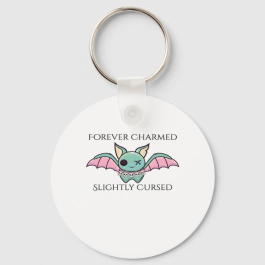 Whimsigoth Fantasy – Mystieke bossen, manen en man Sleutelhanger (Voorkant)