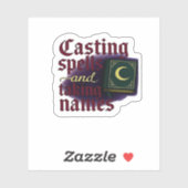 Whimsigoth Fantasy – Mystieke bossen, manen en man Sticker (Vel)