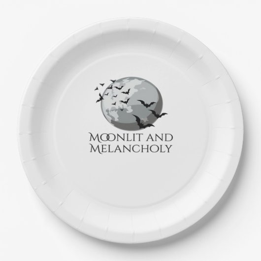 Whimsigoth Ink – Mystieke bossen, manen en magie Papieren Bordje (Voorkant)