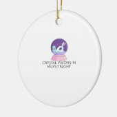 Whimsigoth Ink – Mystieke bossen, manen en magie R Keramisch Ornament (Links)