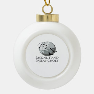 Whimsigoth Ink – Mystieke bossen, manen en magisch Keramische Bal Ornament