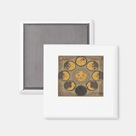 Whimsigoth Moon Classic Magneet (Voorkant / Achterkant)