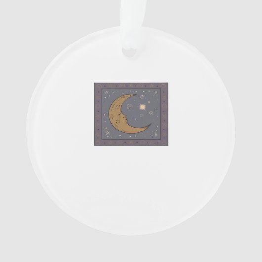 Whimsigoth Moon Classic Ornament (voorkant)