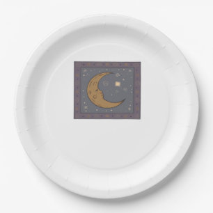 Whimsigoth Moon Classic Papieren Bordje