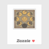 Whimsigoth Moon Classic Sticker (Vel)