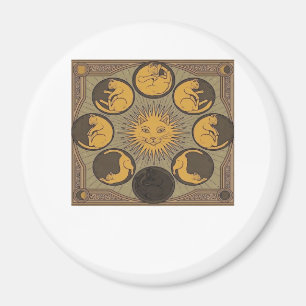 Whimsigoth Moon Klassieker Magneet