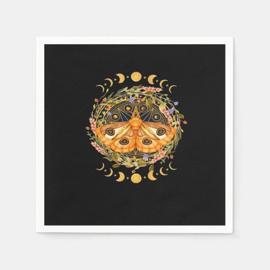 Whimsigoth Moth Classic Servet (Voorkant)