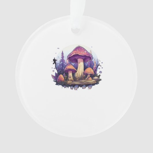 Whimsigoth Mushrooms And Crystals Classic Ornament (voorkant)