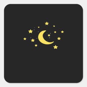 Whimsigoth Night Sky Sun Moon Witchy Vierkante Sticker