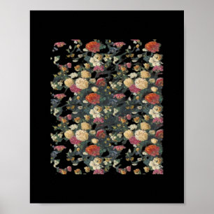 Whimsigoth Oude Victoriaans Bloemenolie Schilderkl Poster