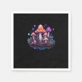 Whimsigoth paddenstoelen en kristallen servet (Voorkant)