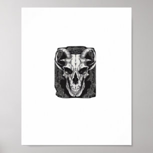 Whimsigoth Schedel Gotisch Esthetisch Ontwerp Klas Poster